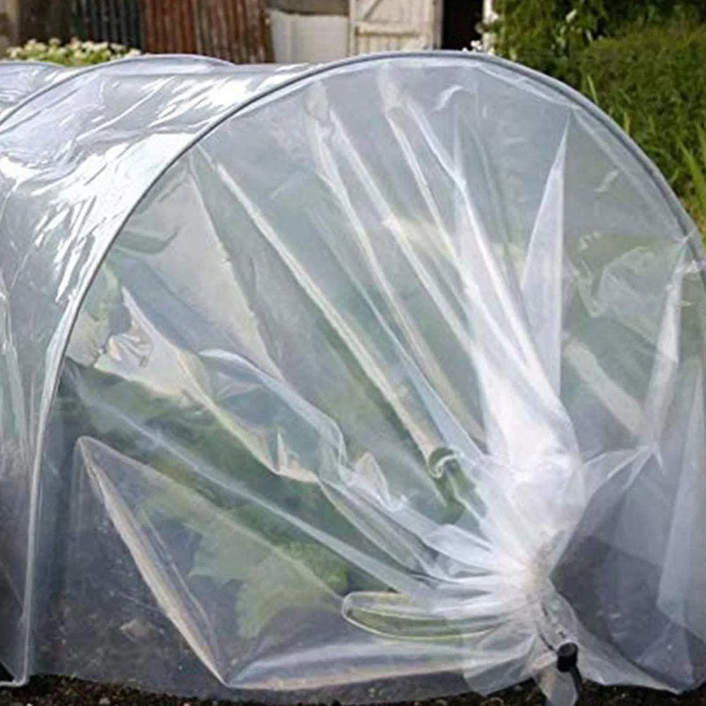 3*4/6/10mTransparent Vegetable Greenhouse Agricultural Cultivation Plastic Cover Film WaterproofAnti-UV Gardening Protect Plant