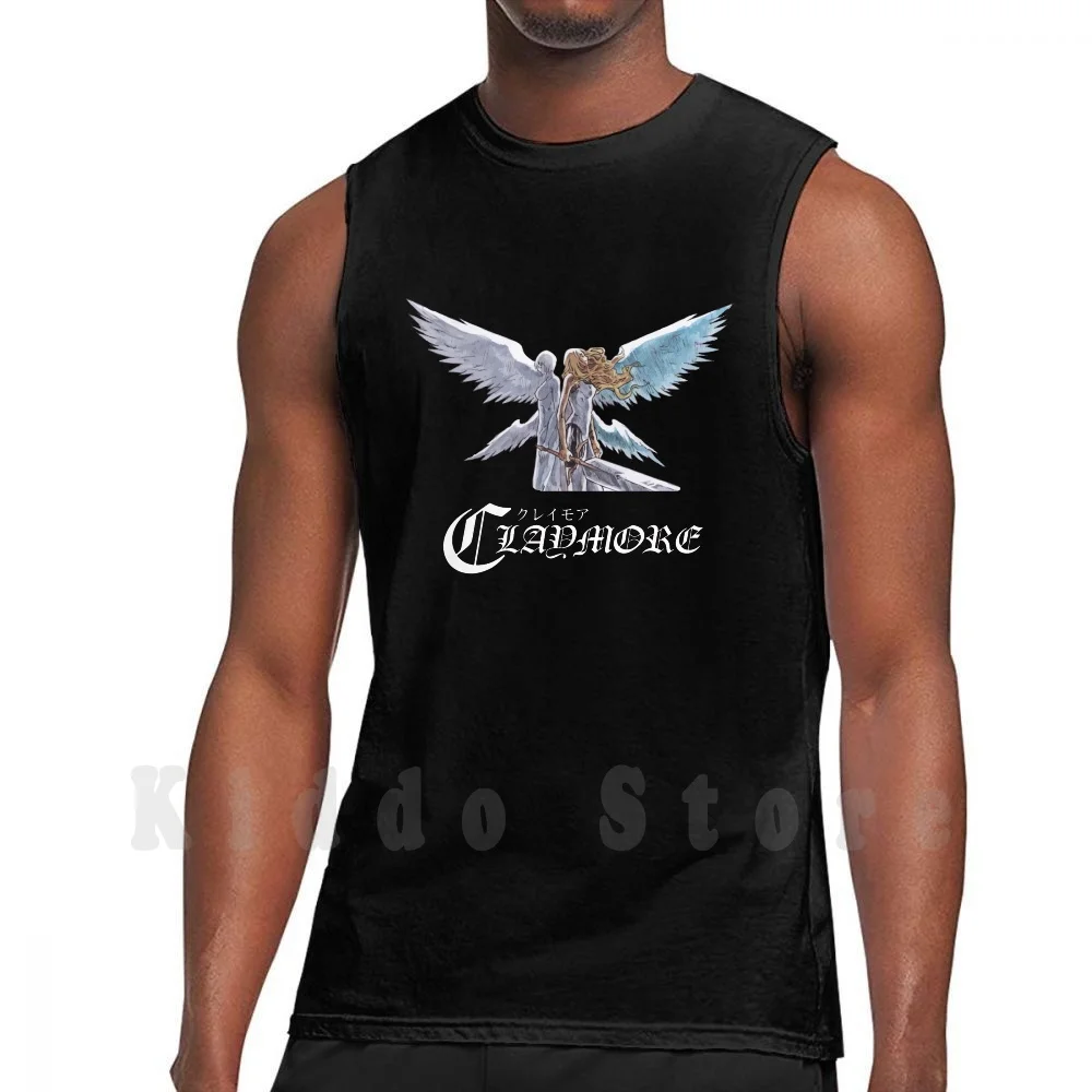 Claymore Twin Godess Tank Tops Vest 100% Cotton Claymore Miria Ophelia Riful Teresa Anime Tops Anime Manga