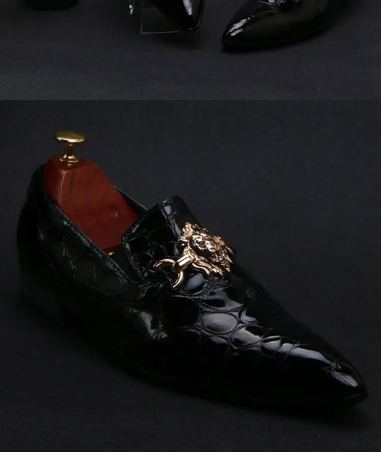 Sommer Neue muster Männer der Schuhe Wies Kalb schuhe Büro Kleid schuhe Krokodil druck Luxus Hochzeit schuhe – Detail 7