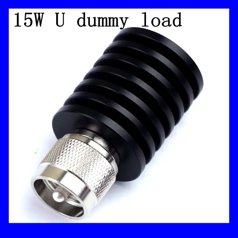 15W UHF PL259 Male Plug Connector RF Coaxial Termination Dummy Load 1GHz 50ohm Nickel Plated RF Accessories