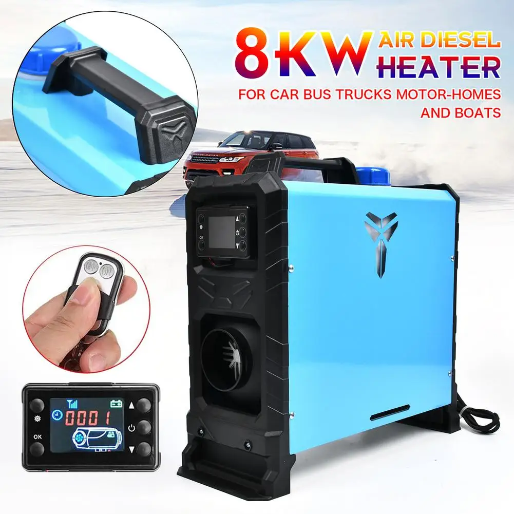 12/24V 8KW Single Hole Parking Heater Integrated Machine Car Integrated Heater Heater Fuel Heater Winter Auto Supply