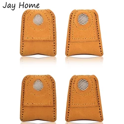2/1PC Sewing Leather Thimble Finger Protector Coin Thimble Pads for Craft Hand Sewing Quilting Knitting Pin Needles DIY Tools