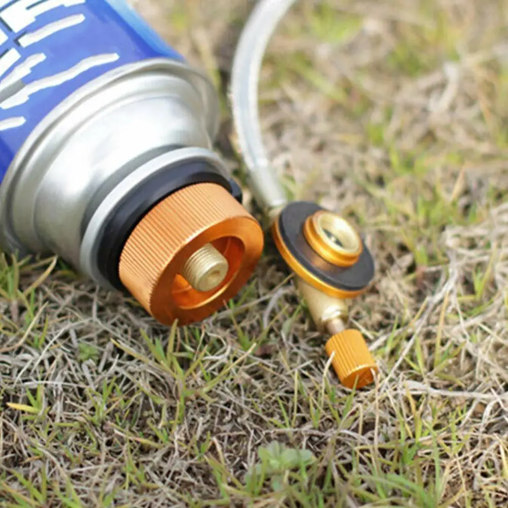 Outdoor Gas Stove Camping Stove Propane Refill Adapter Save Tank Adapter Coupler Bottle Cylinder Flat Burner LPG H5F2