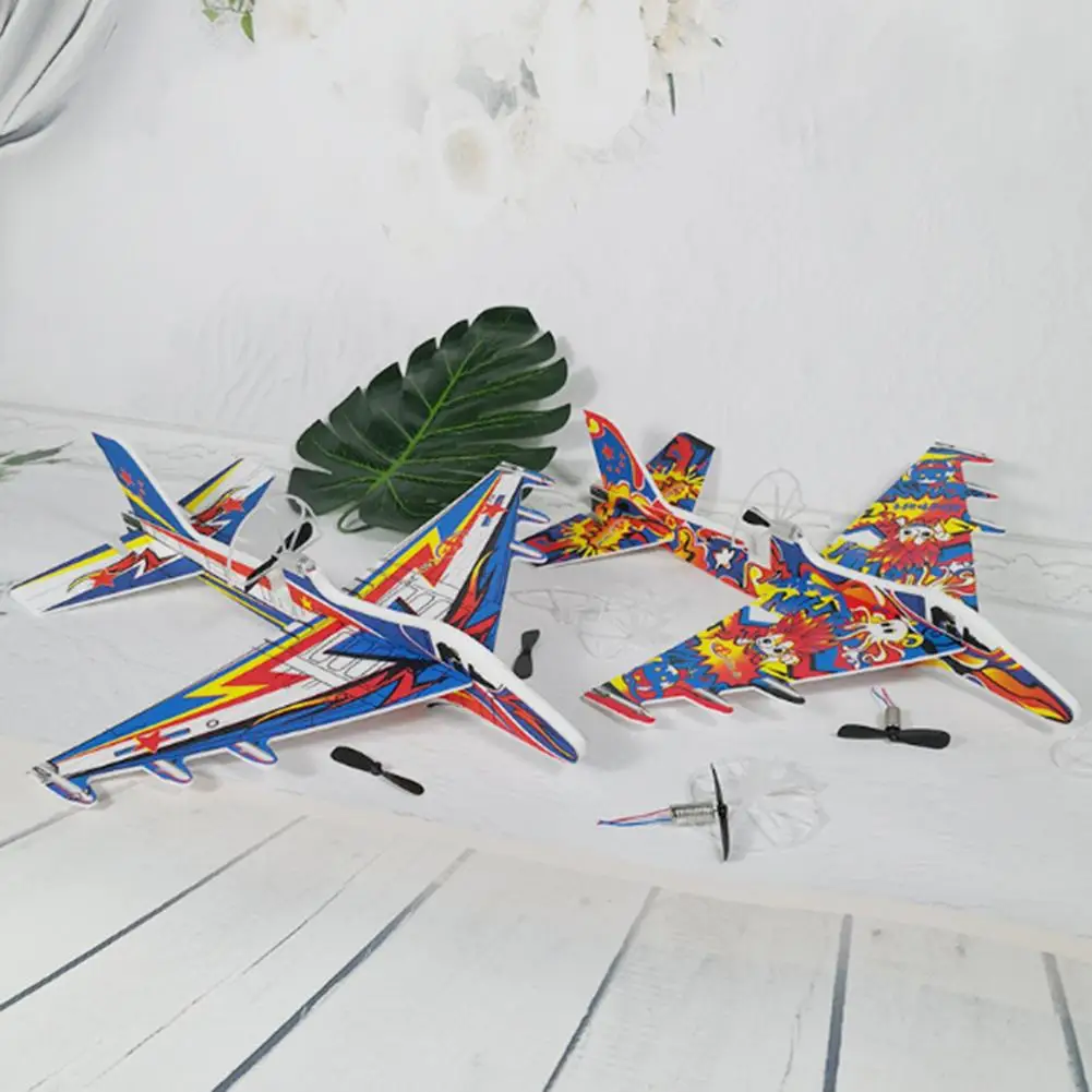 2020 New Kids Toy Magic Roundabout Combat Aircraft Foam Paper Airplane Model Hand Throw Flying Glider Planes Toys For Children