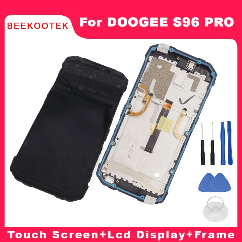 

Original DOOGEE S96 Pro LCD Display+Touch Screen Digitizer+Frame Fingerprint Assembly Replacement Parts For DOOGEE S96Pro Phone