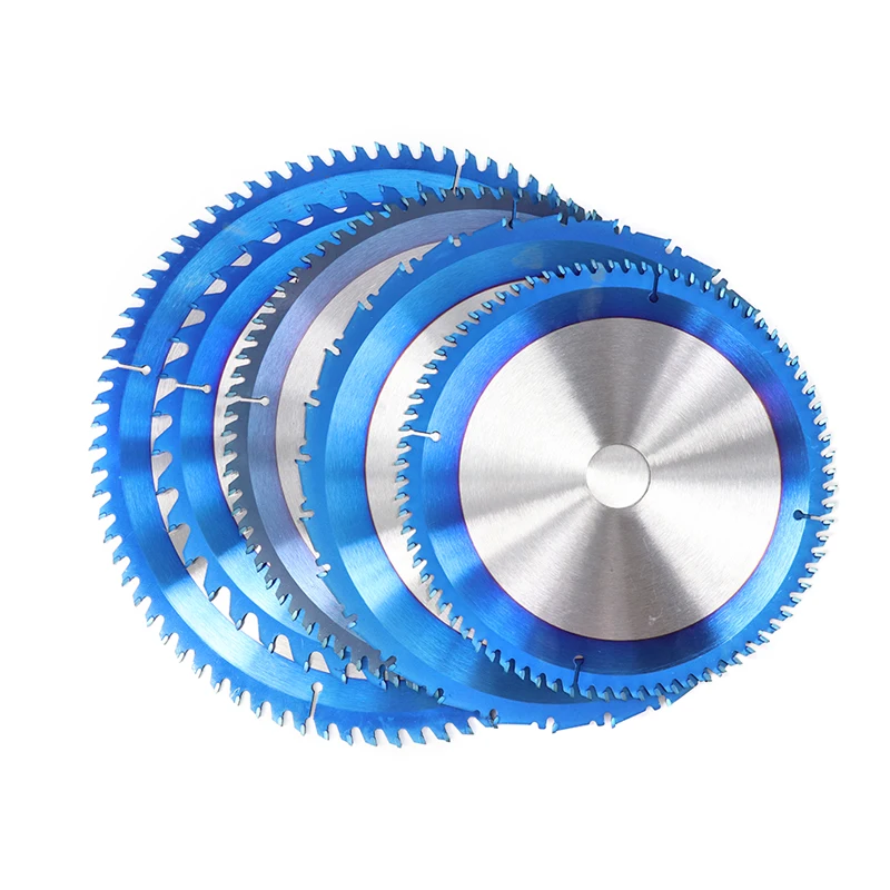 CMCP Carbide Wood Cutting Disc 210 250 255 300mm Circular Saw Blade Nano Blue Coated TCT Saw Blade 24T 28T 40T 80T Saw Blade