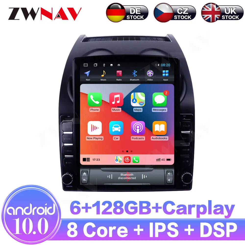 6+128G Android13.0 For Nissan Qashqai 2006-2013 IPS Touch Screen Receiver Car Multimedia Radio Player GPS Navigation DSP Carplay