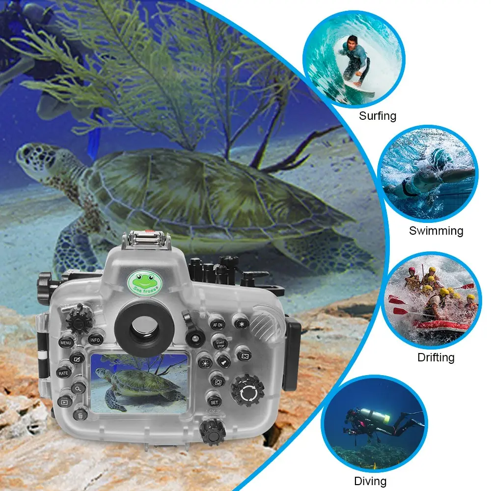 Seafrogs 40meter Waterproof Diving Camera Housing for Canon 5DIII/IV 100mm 25-105mm lens