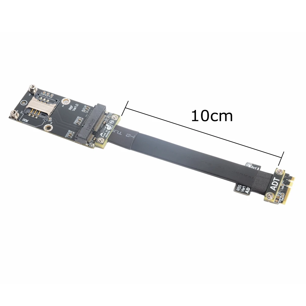 10CM M.2 WiFi A.E key to mPCIe mini PCI-e Wireless Network Card Extension Cable Flexible Mini pci-e wifi Bluetooth Riser R56SF