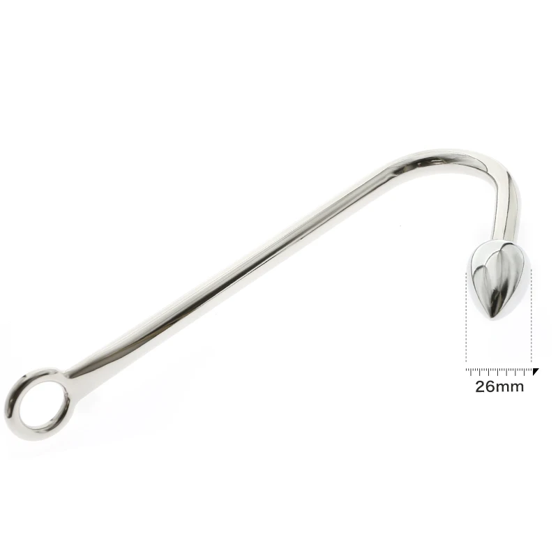 Stainless steel Replaceable anal hook with beads hole metal butt plug anus fart putty slave Prostate Massager BDSM toys