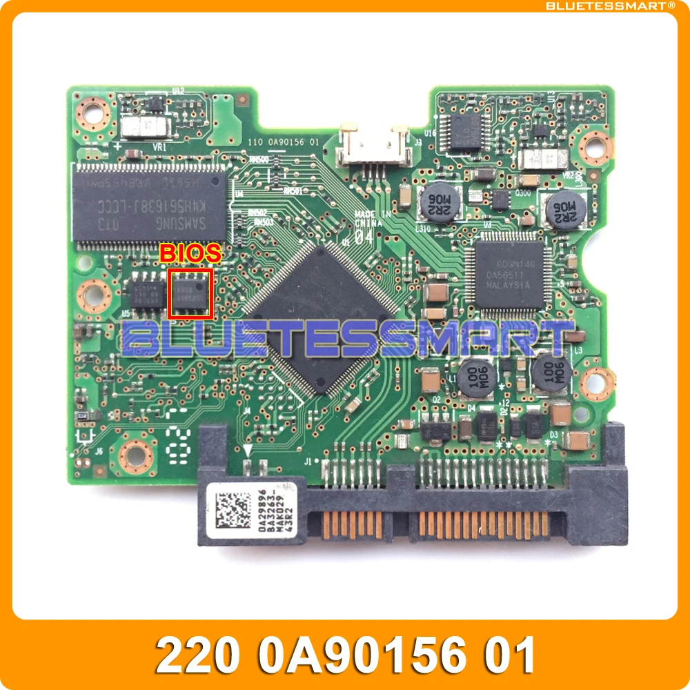 

HDD PCB printed circuit board 220 0A90156 01 for HT 3.5 SATA hard drive 110 0A90156 01 HDE721050SLA330 HDE721010SL