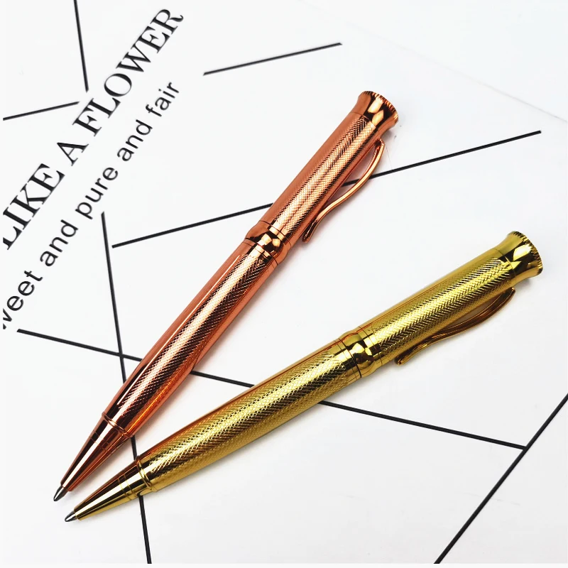 

Snake pattern metal ballpoint pen revolving retractable 0.7mm nib Advanced bright electroplating paint