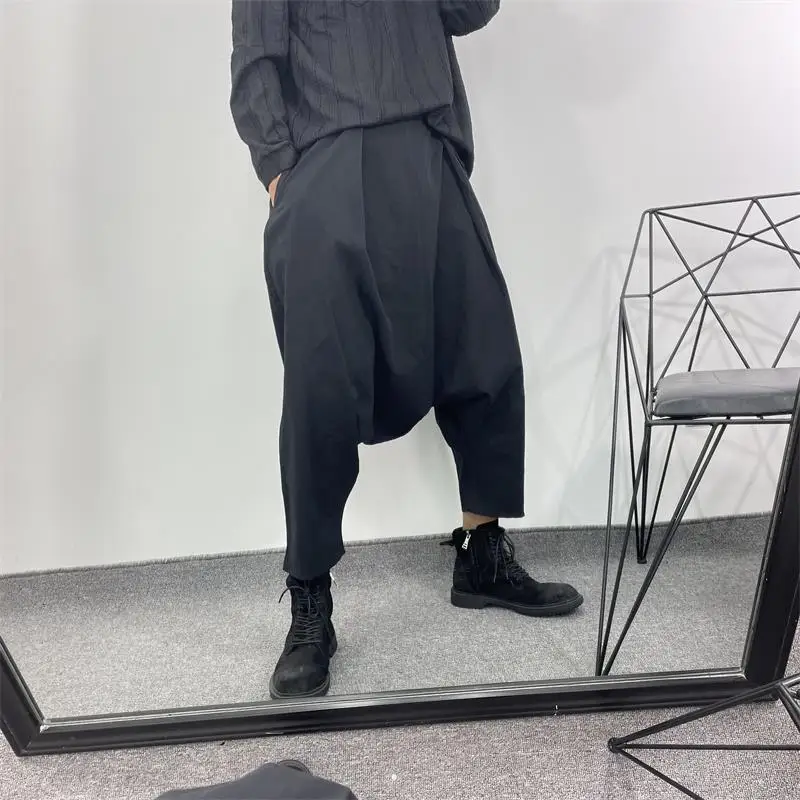 

Men Beat Pants Spring And Autumn New Fashion Trend Hip Hop Rock Show Casual Simple Loose Oversized Pants