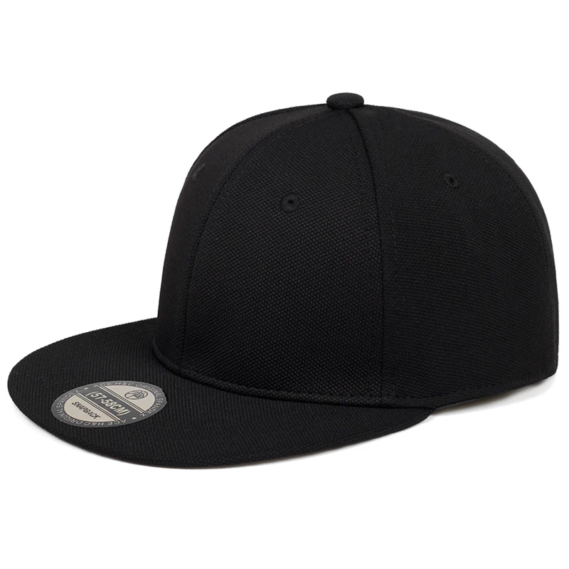 high quality Man Back seal Baseball Caps Adult Flat Peak Hip Hop Fitted Hat Men Women Large Size Snapback Cap