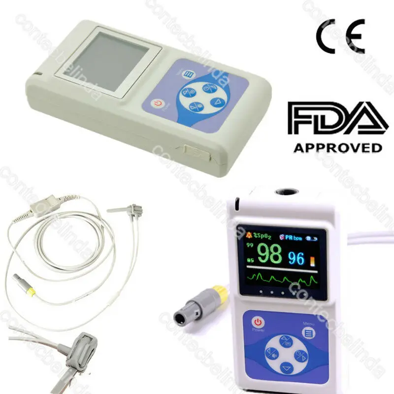 CONTEC CMS60D Neonatal Infant Child Pulse Oximeter SPO2 PR Heart Rate Monitor, USB +PC Software