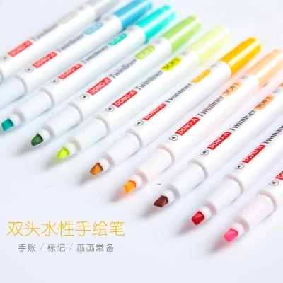 

tow sides can be used Pearl rod sign mark Highlighter pen 10pcs free shipping