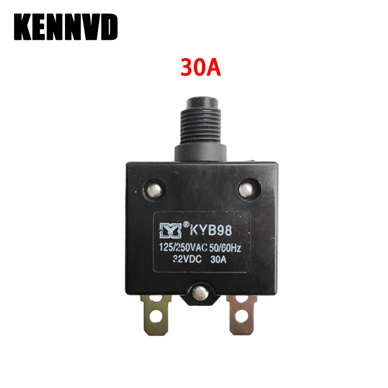 7A 10A 15A 30A Children Electric Car Automatic Circuit Breaker Reset Relay Fuse Circuit Breaker Current Overload Protector