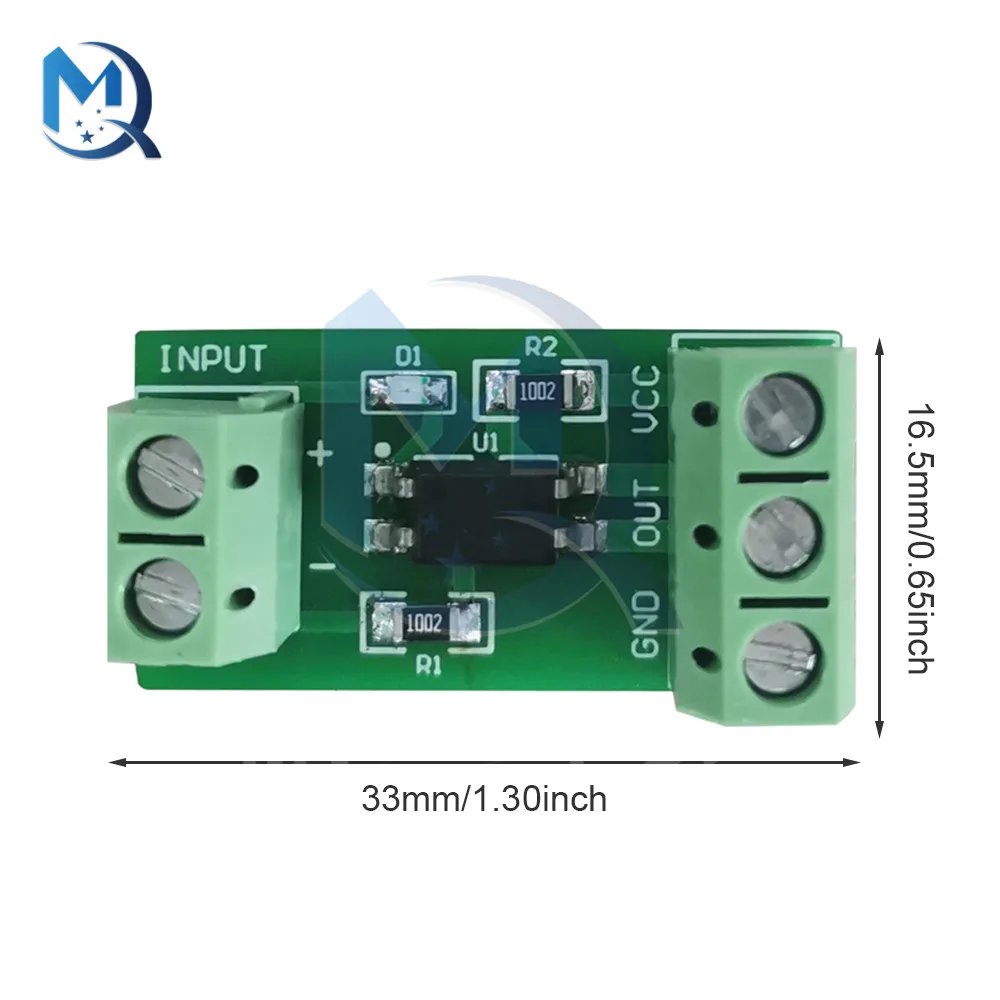 Optical Coupler Isolation Module 1Channel Photoelectric Isolator Signal Isolation Anti-interference 3-5V 12V 24V