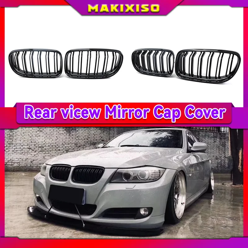 

1 Pair Gloss/Matte Black M-Color Kidney Front Grille Auto Racing Grille for BMW E90 E91 LCI 325i 328i 335i 2009 2010 2011