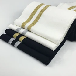 Accessori per colletto con polsino per pantaloni con decorazione a maniche in tessuto a costine in poliestere spandex per felpe con cappuccio invernali e pantaloni sportivi TJ0516-1