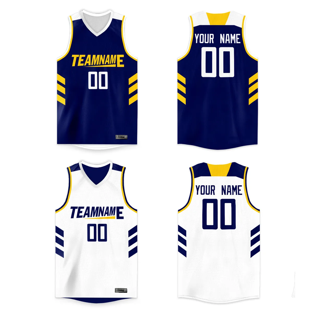 

Custom Reversible Basketball Jersey Personalized Print Team name and Numbers Make Your Own Sleeveless Loose Sports Shirts