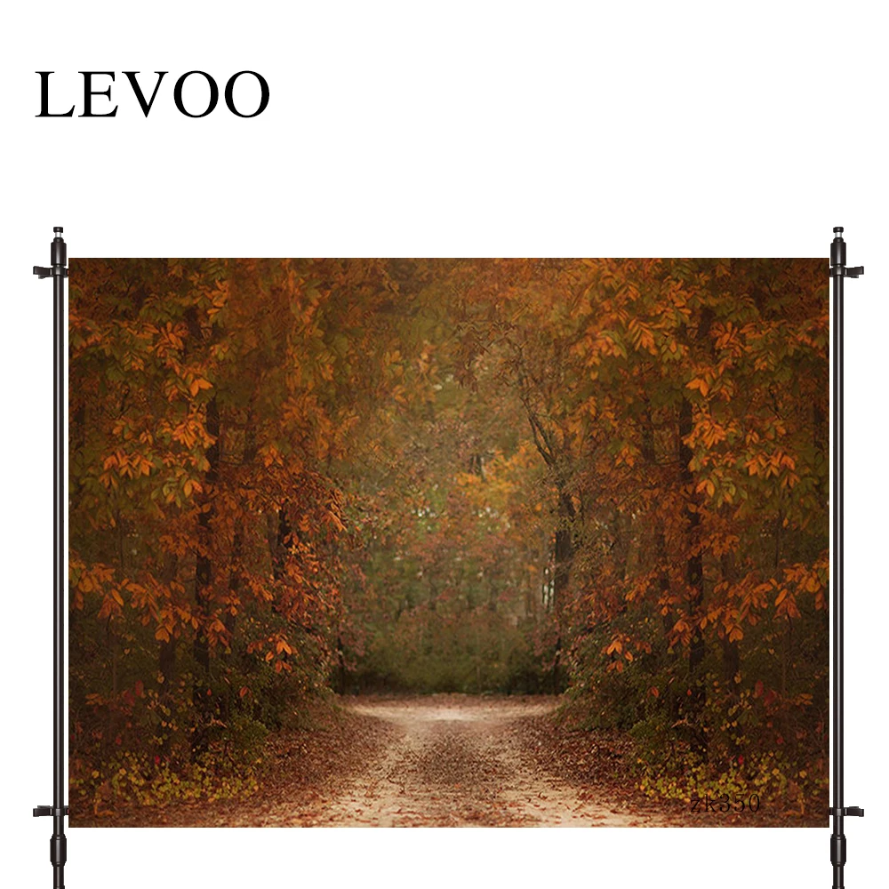 

LEVOO photography background autumn maple leaves route country natural photocall photobooth studio photography backdrop