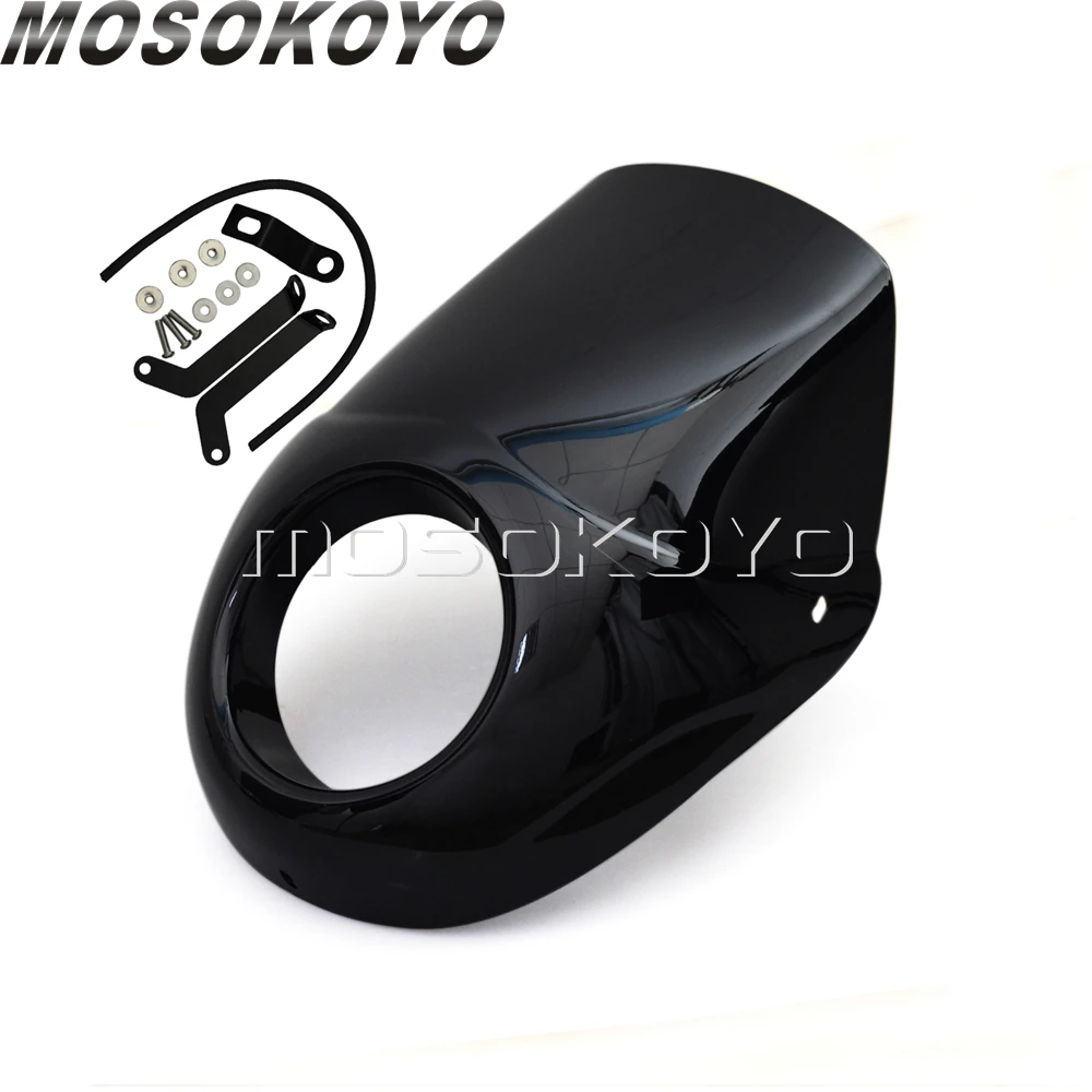 Black Motorcycle Headlight Fairing Windscreen w/ Mount Kit for Harley Street 750 500  Street Rod XG750A XG750 XG500  2015-2020