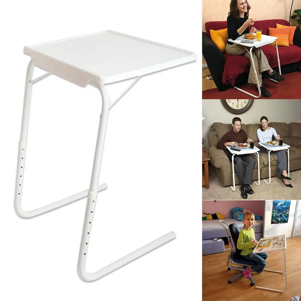 Portable Laptop Table Height Adjustable Folding Sofa Side Desk Snack Laptop Notebook Tray Stand Removable Breakfast Table Desk