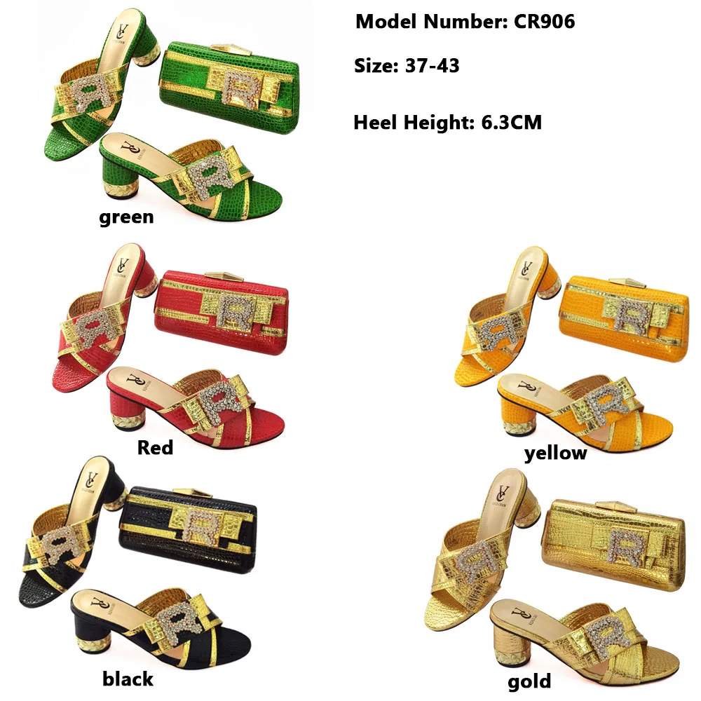 High Quality PU Leather Shoes And Bags Set 2022 African Design Matching Shoes And Bag Set Italian For Wedding Party