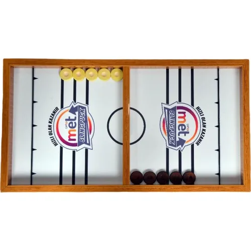 Met Arcade Slingpuck Fast Slingshot Game-Sling Puck Bamboo