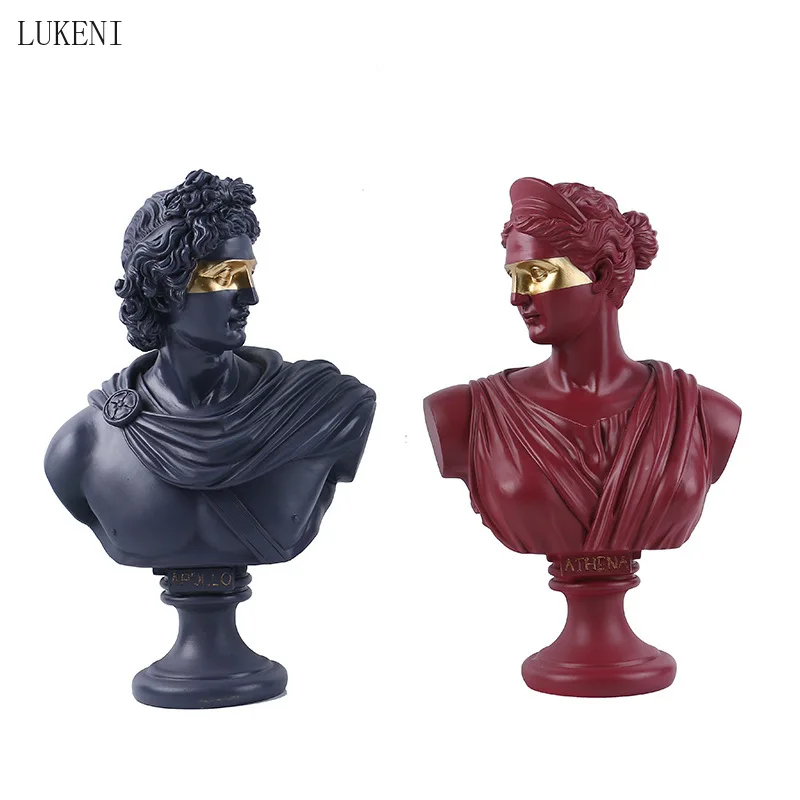 

Goddess of David Abstract Resin Crafts Ornaments Bust Figure Statues Home Furnishings