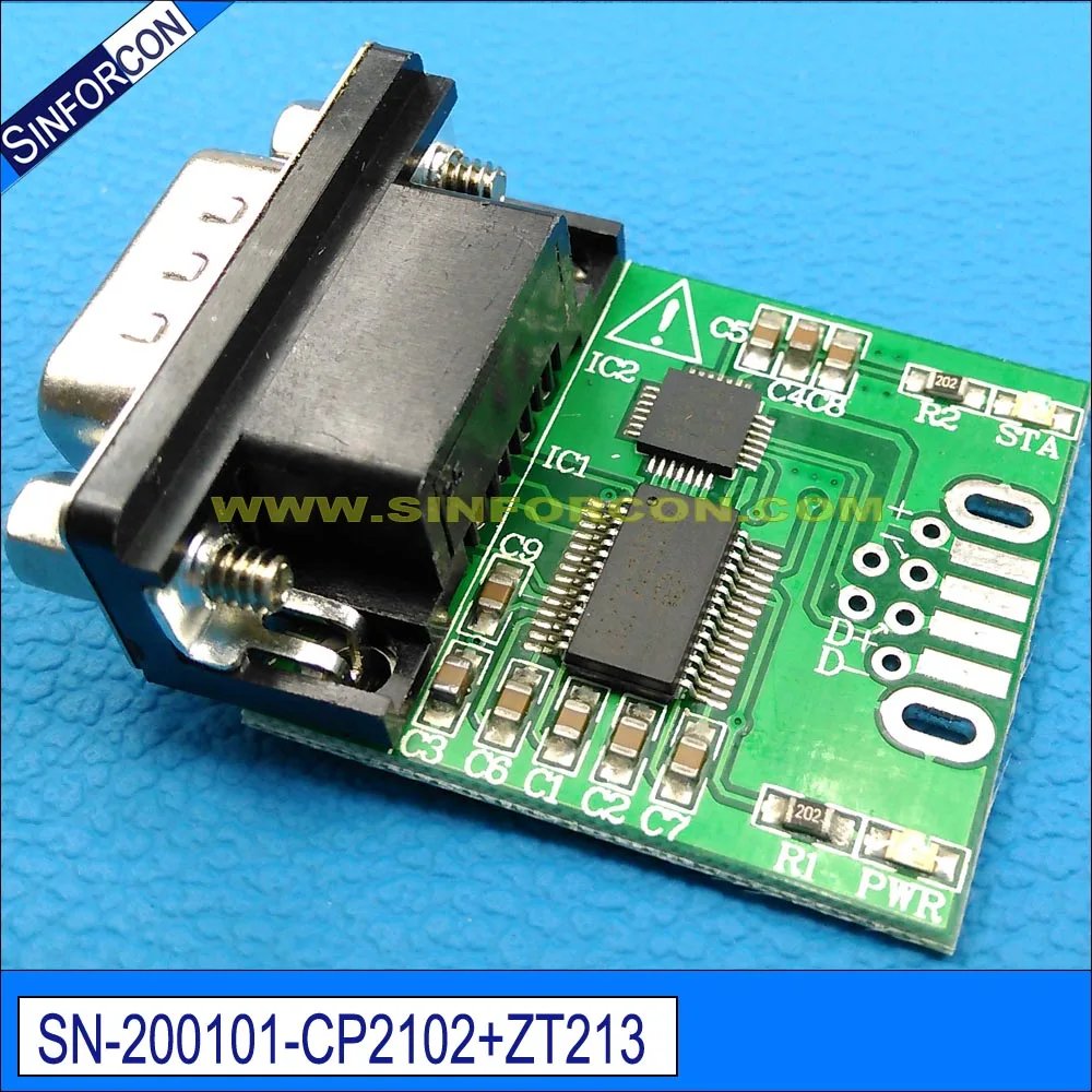 CP2102 ZT213 USB RS232 Conversion Board DB9 Nine-pin DIY Serial Cable