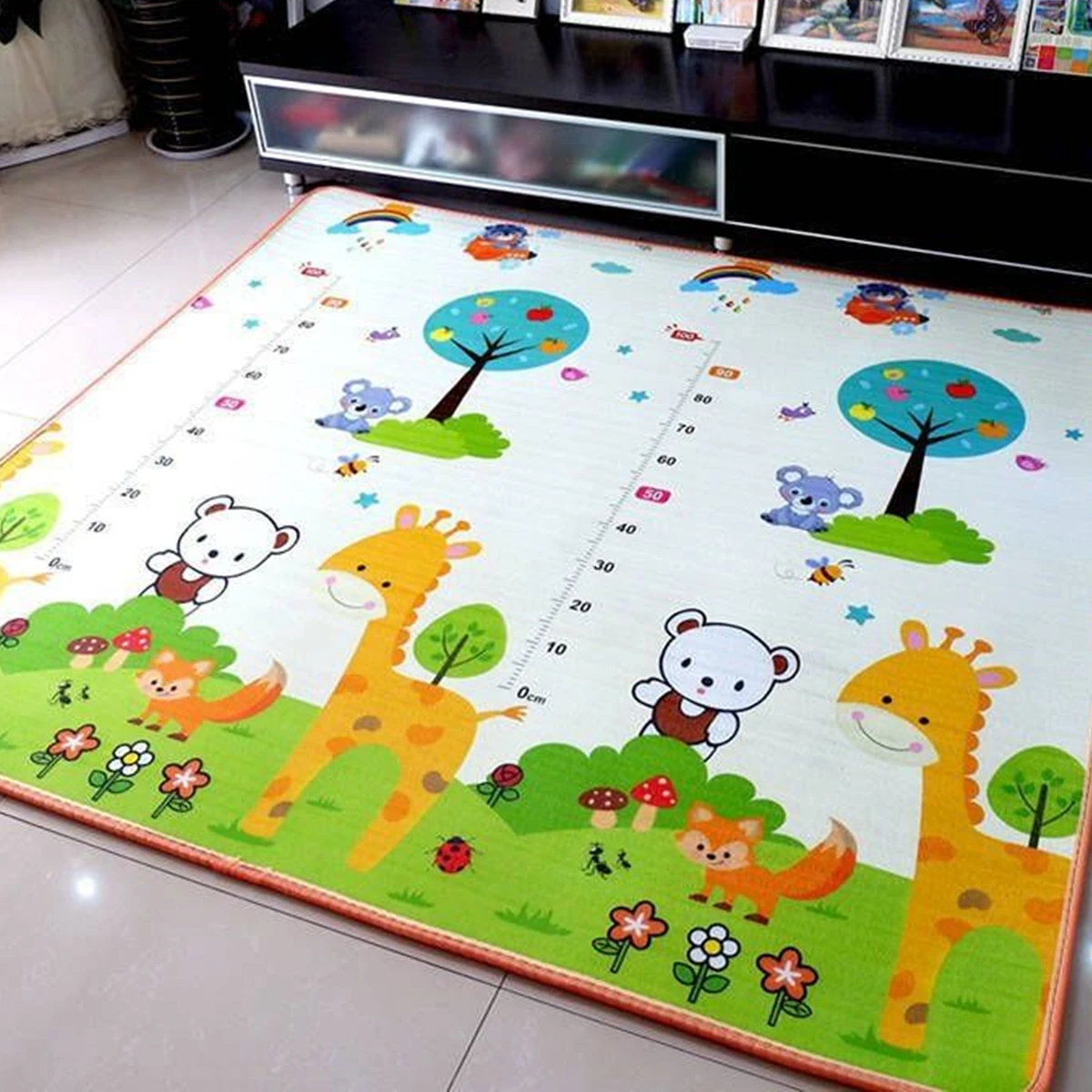 Tapis de jeu pliable en mousse XPE pour bébé, couverture en polymère pour enfants, jouets pour enfants, activité douce, sol de jeu