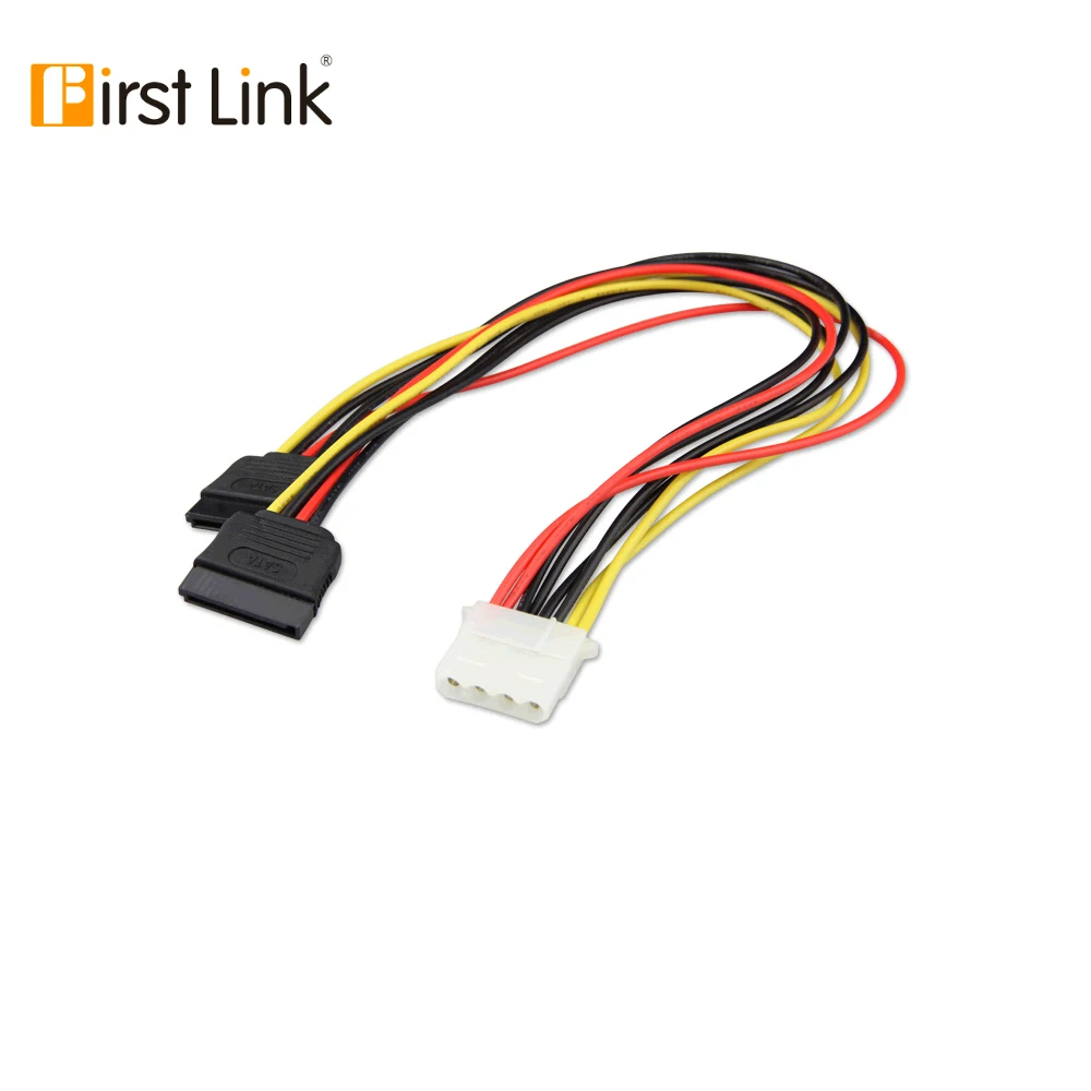 Molex 4 pin LP4 Male to SATA 15pin  Power Adapter Converter Cable Cord for ATX 12V/5V and Hard Drive Disk HDD / SSD