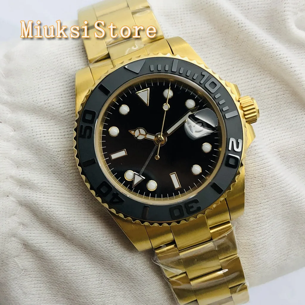 

Часы BLIGER механические, водонепроницаемые, с сапфировым стеклом, черным циферблатом, 40 мм