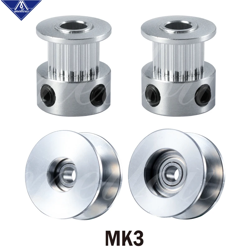 

Mellow GT2-16 Tooth Timing pulley bearing idle pulley set Synchronous wheel for Prusa i3 MK2.5/S MK3/MK3S kit