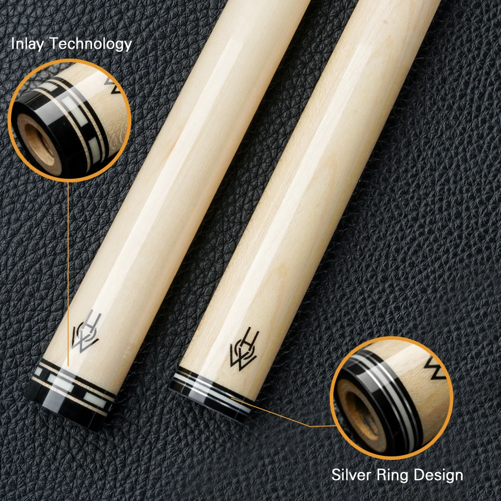 Queue de billard professionnelle AP PLUS, 13.1mm, 3/8x8 broches radiales, une seule tige en érable, fabriquée à la main