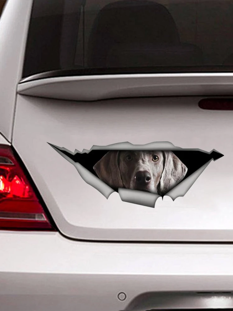 B0746# Self-adhesive Decal Weimaraner Car Sticker Waterproof Auto Decors on Bumper Rear Window Motorcycle Laptop