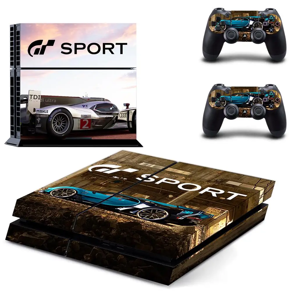 Gran Turismo GT Sport PS4 Skin Sticker Decal Cover For PS4 Console & Controller Skins