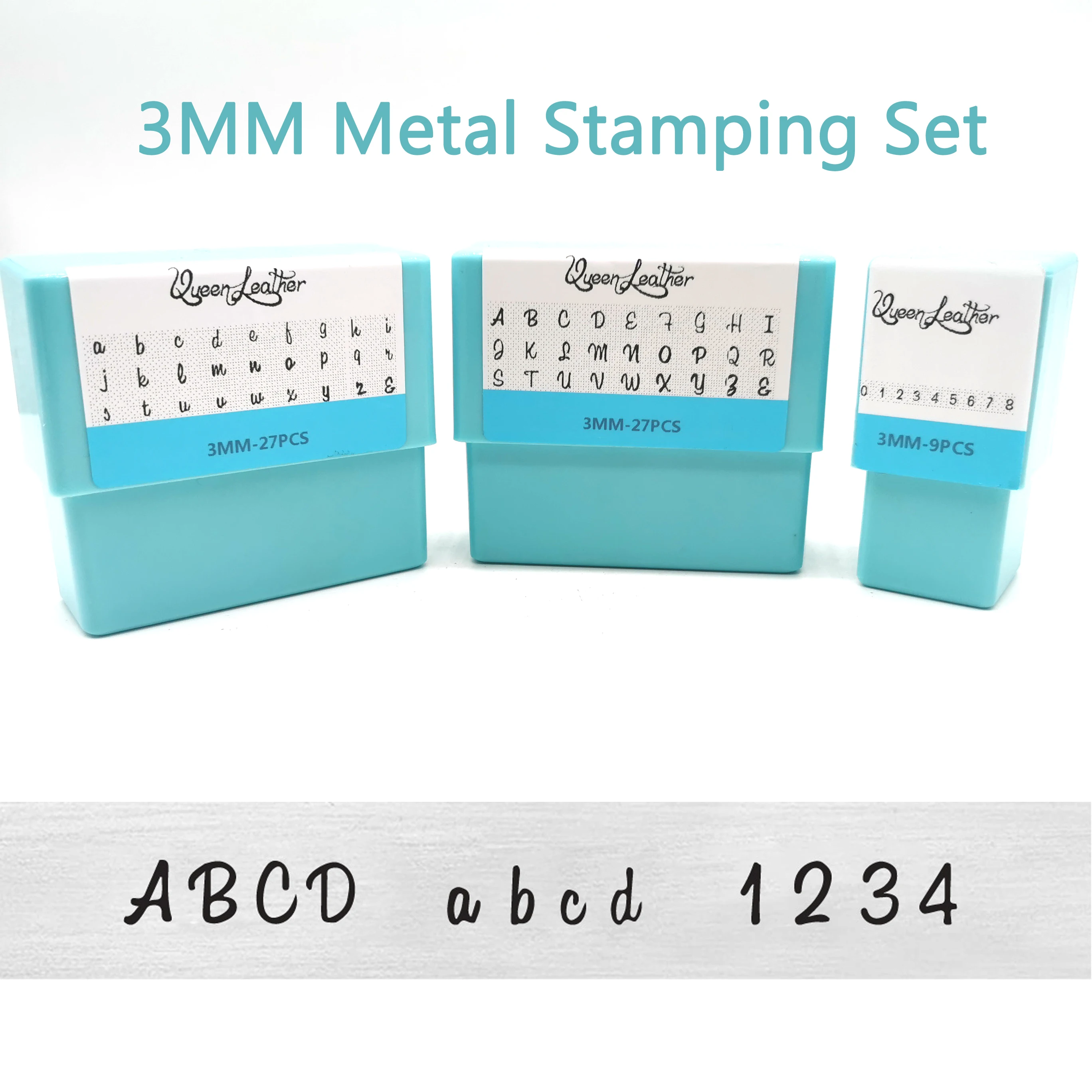 3mm Jewelry Metal Stamping Set Letter Number Steel Punching Kit DIY LOGO Alphabet Bracelet Ring Stamp Leather Silver Branding