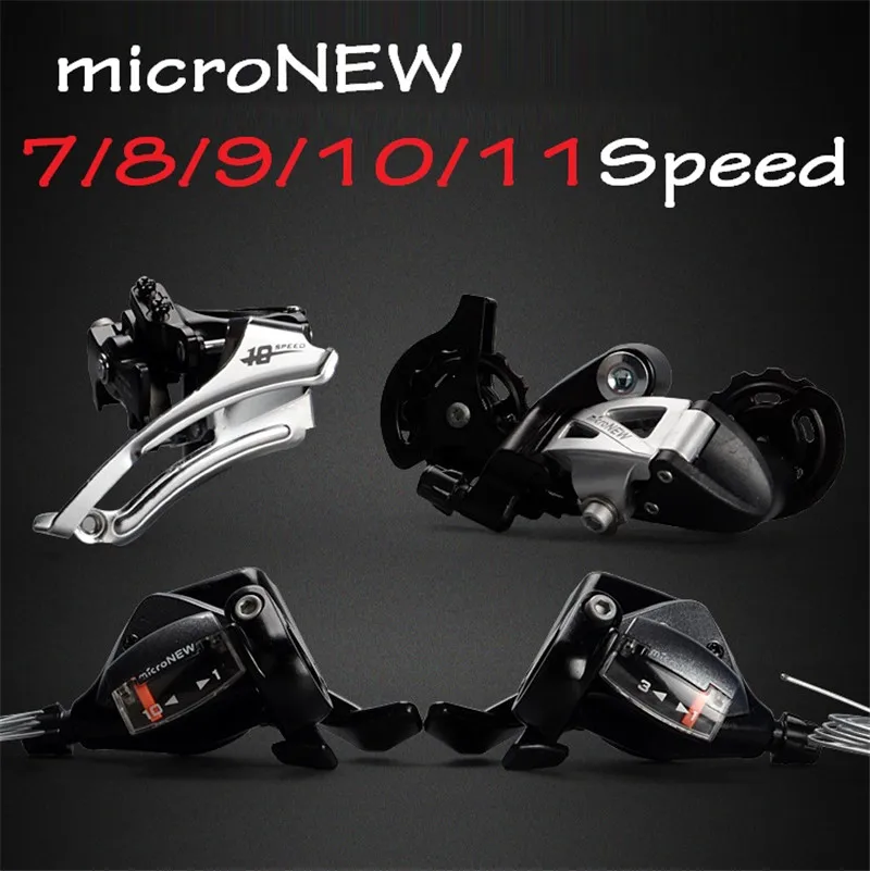 microNEW Bicycle Rear Derailleur Front Shifter Shift Lever 7/8/9/10/11 Speed MTB Mountain Bike Road Bicycle Parts microshift