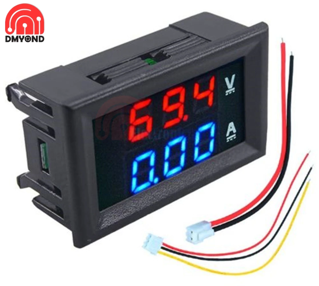 

0.28 Inch 3-digit DC 100V 10A Dual LED Digital Voltmeter Ammeter Car Volt Detector Current Meter Voltage Tester Vlot Monitor