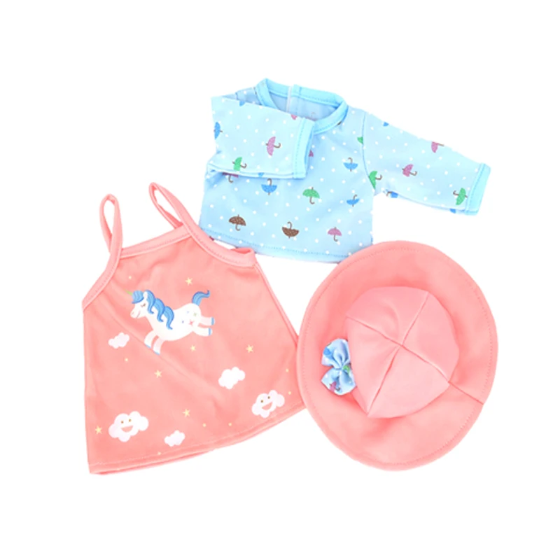 43 CM Baby Doll Clothes Pajama Set Jacket Coat 17 Inch Dolls Jeans Children Gift Toys Outfit