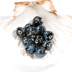 18#5pcs Wonderful Hearthstone Abstract Retro Element Art Ceramic Shaped Bead Jewelry Accessories #MY268