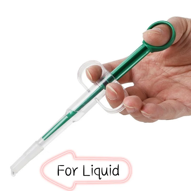 1pc Haustier Katze Spritze Hund Medizin Feeder Tablette Pille Pistole Piller Push Spender Wasser Milch Spritze Hund Katze Kätzchen Welpen Feeder Kit – Detail 5