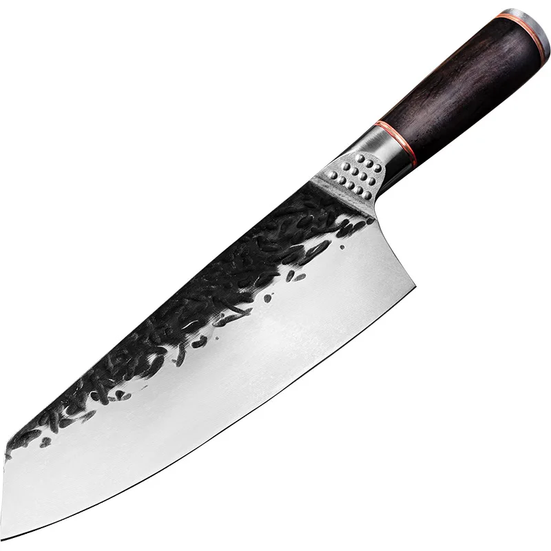 Japonês faca de chef artesanal forjado kiritsuke faca de cozinha faca de aço inoxidável para a carne de frutas peixe legumes faca de açougueiro