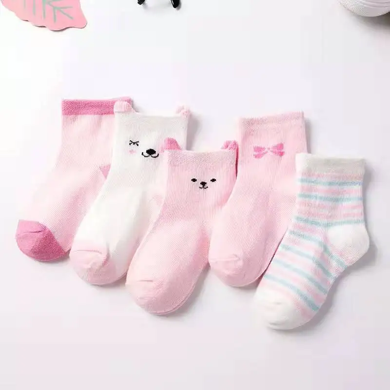 Sanlutoz Cute Cartoon Baby Short Socks Cotton Unisex Newborn Socks Colorful Casual 1Pair
