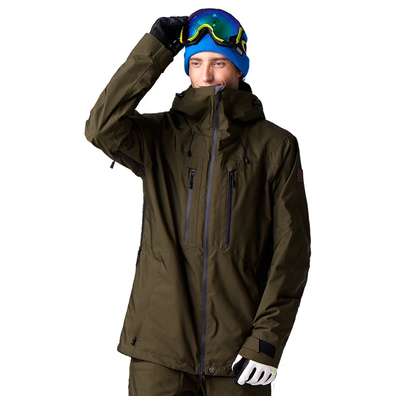 

RUNNING RIVER Brand Men Snowboarding Hoodie High Quality Hooded outdoor Sports ski Snowboard Jacket ripstop 7435