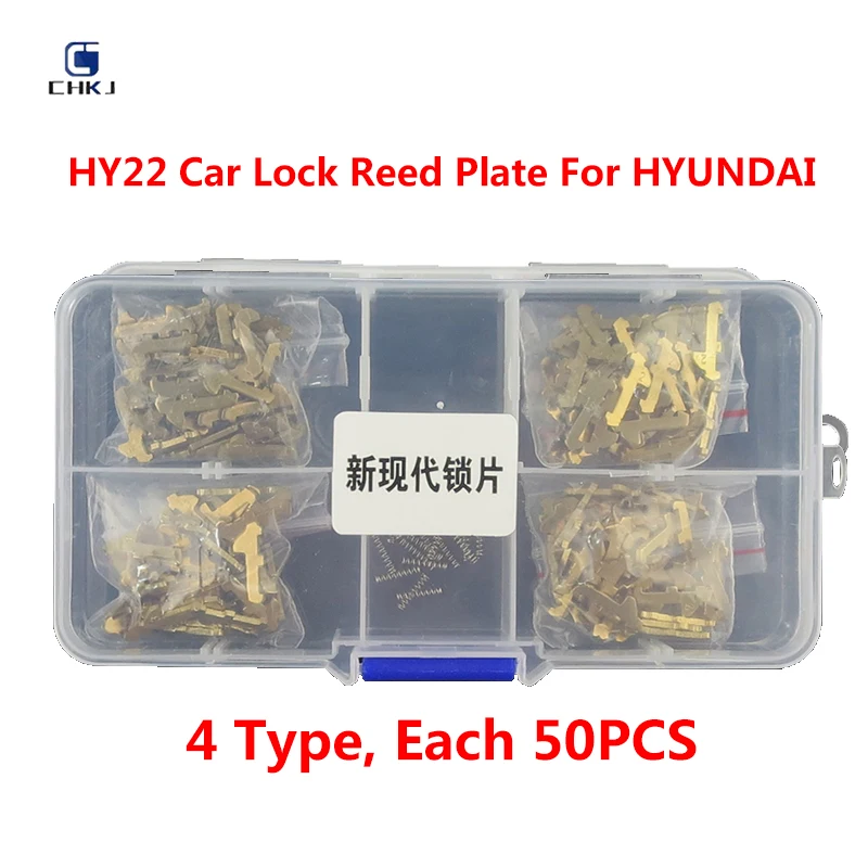 

CHKJ HY22 Car Lock Reed Plate For HYUNDAI/IX30/35/S8/K5/Verna/New Sportage Brass Material Repair Kits 10PCS With Spring