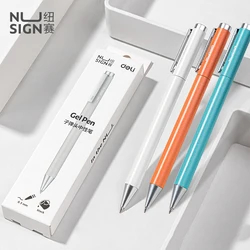 Deli Nusign Metal Gel Pen with Refills for Xiaomi Sign Pens 0.5MM Color Business School Office Stationery Supplies Kанцелярия